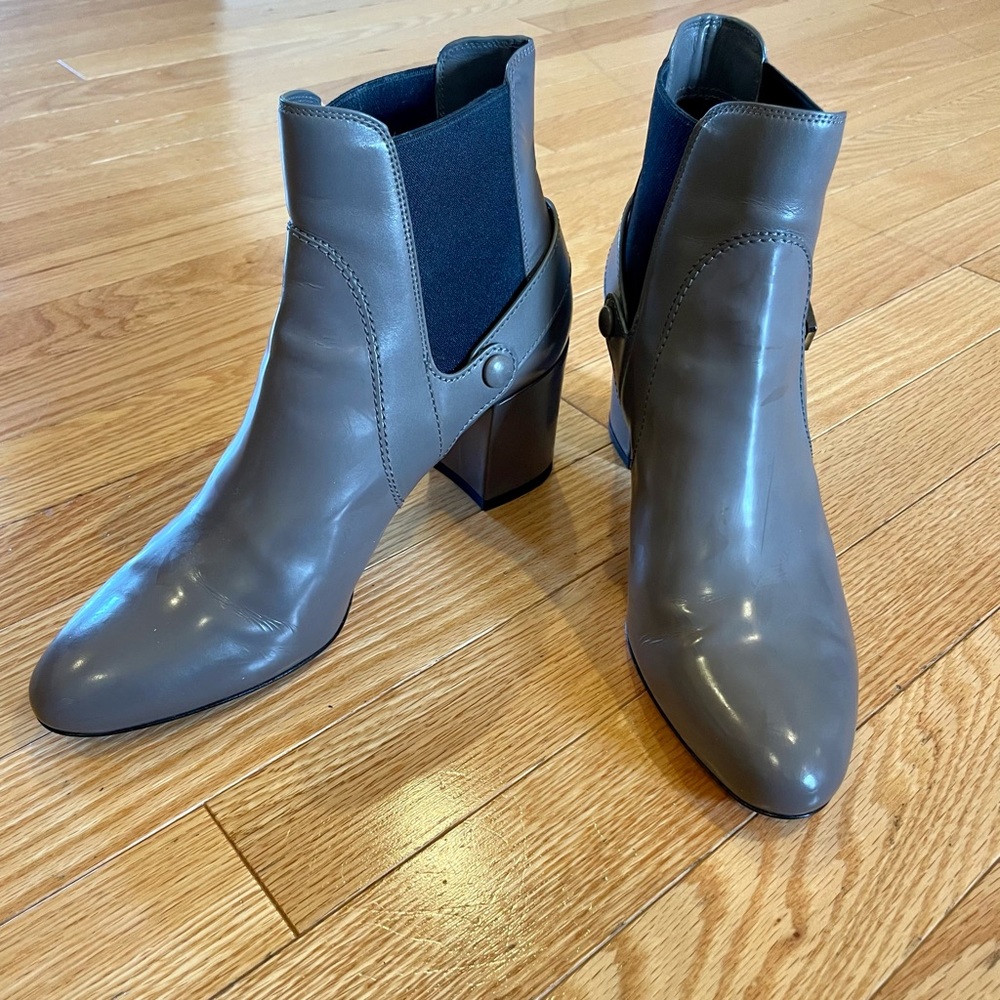 Santorini Rose Collection, Leather Ankle Bootie, Made In Italy